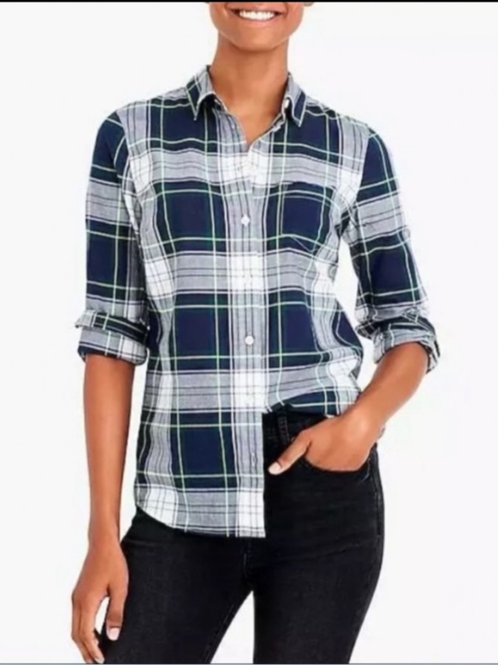 NWT J.CREW Classic Plaid Shirt